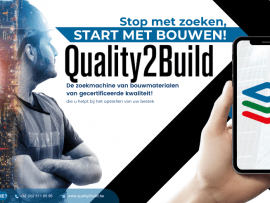 Quality2build, de zoekmachine van bouwmaterialen van gecertificeerde kwaliteit